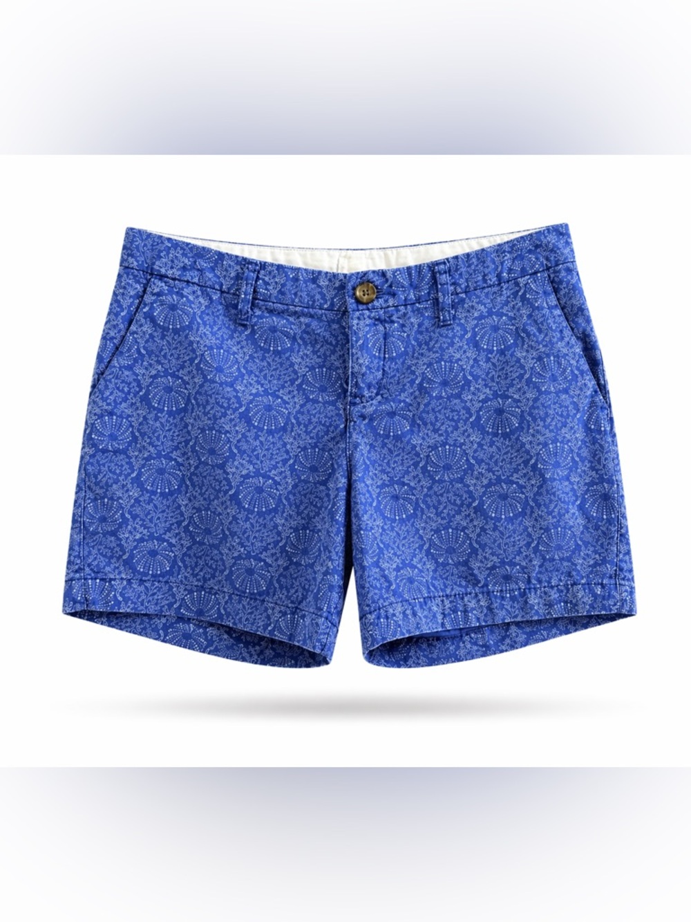 Old Navy Blue Floral Chino Shorts. Size 2